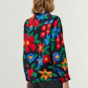Camisa estampado floral multicolor