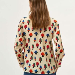 Camisa estampado de setas multicolor