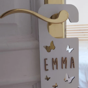 Placa Pomo Puerta personalizada