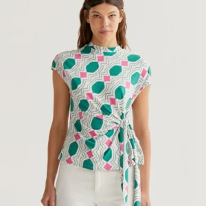 Camiseta con estampado Geometric