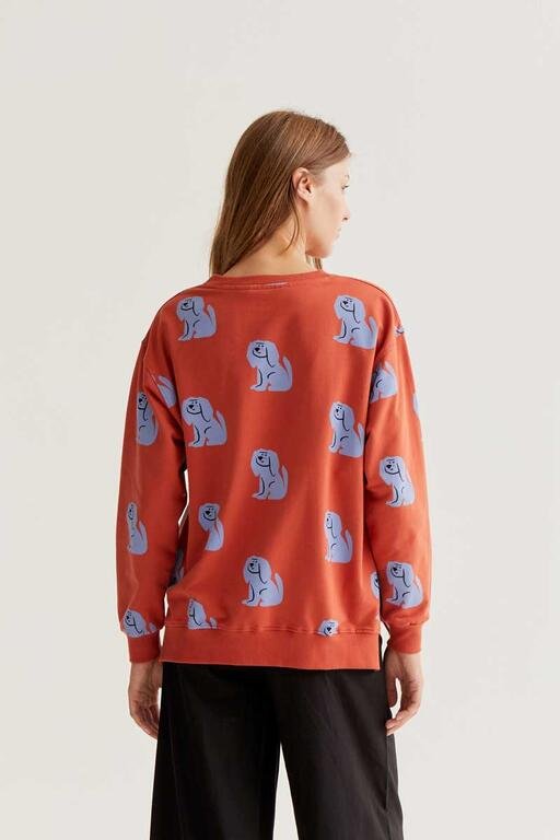 Sudadera con estampado Brown Dog