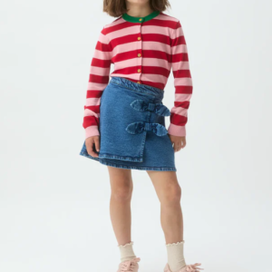 Falda corta de niña denim azul compañia fantástica