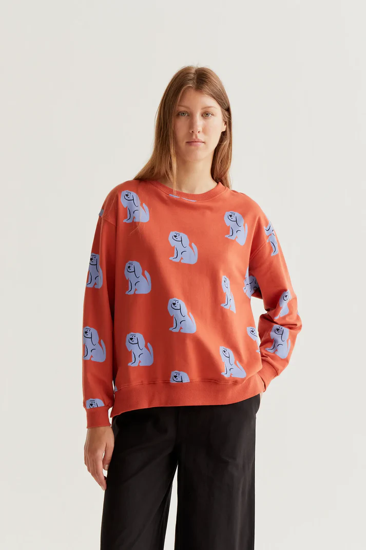 Sudadera con estampado Brown Dog