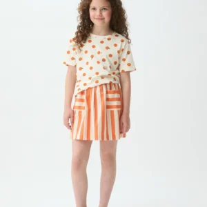 Camiseta de niña  con estampado de naranjas