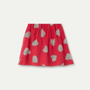 Falda corta de niña con estampado Harmony Red