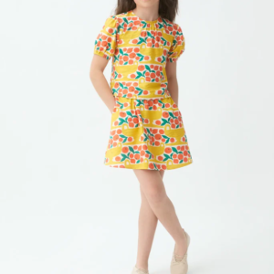 Falda corta de niña con estampado Citrus