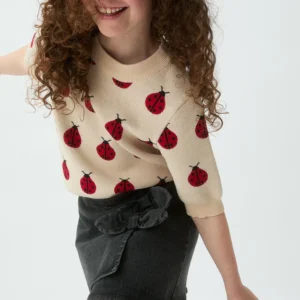 Falda corta de niña denim negro compañia fantástica