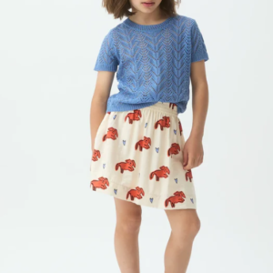 Falda corta de niña con estampado Tochi