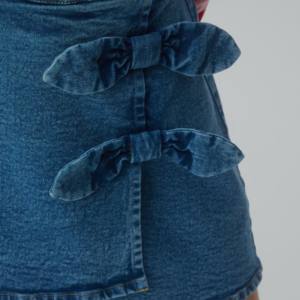 Falda corta de niña denim azul compañia fantástica