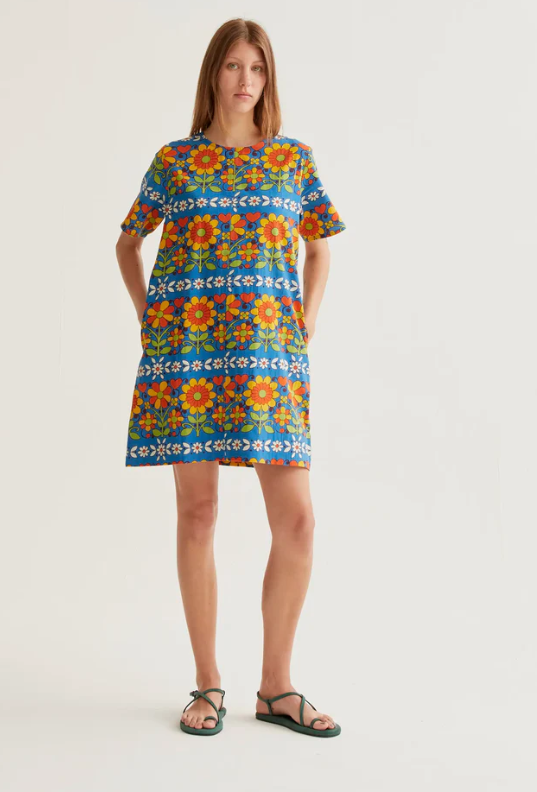 vestido print garden