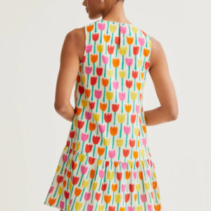 Vestido corto -Compañía Fantástica-con estampado  Tulipa